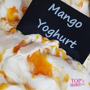 mango yoghurt ijs van patisserie,banketbakkerij en ijssalons van tops edelgebak bilthoven, soest en zeist