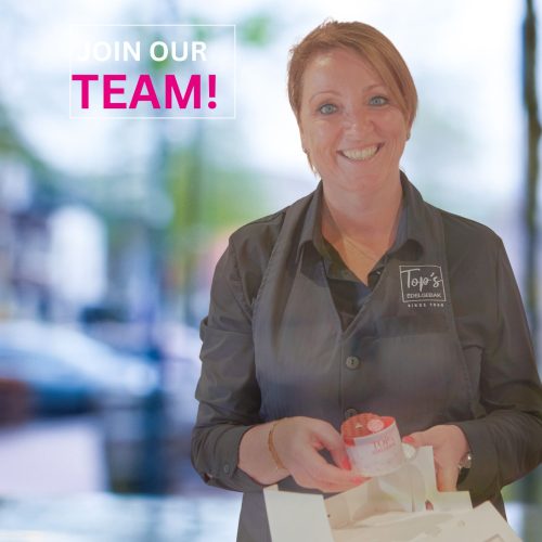 Vacature winkelmedewerker en ijsverkoop topsedelgebak topssecret ijs bilthoven soest en zeist