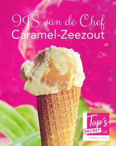 Caramel - Zeezout ijs van topsedelgebak topssecretijs in Bilhoven en Soest