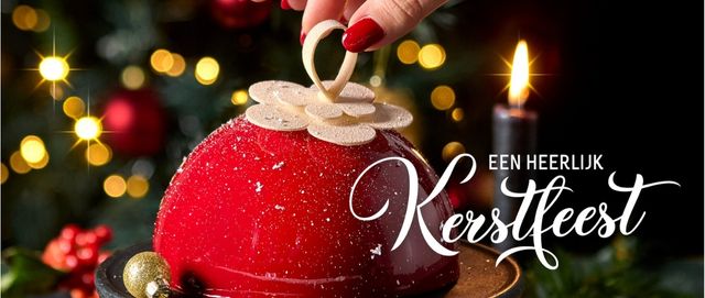 kerst met de kerstbal taart bij tops edelgabak in bilthoven, soest en zeist