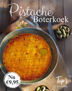 Pistache Boterkoek 6 weken lang boterkoek actie bij topsedelgebak topssecretijs in bilthoven, soest en zeist